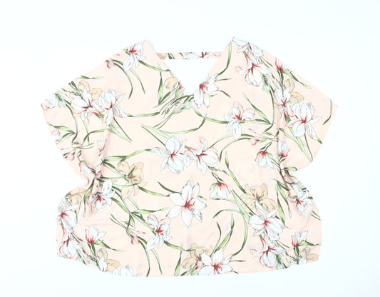 Evans Women's Floral Top in Multicoloured, Size 18