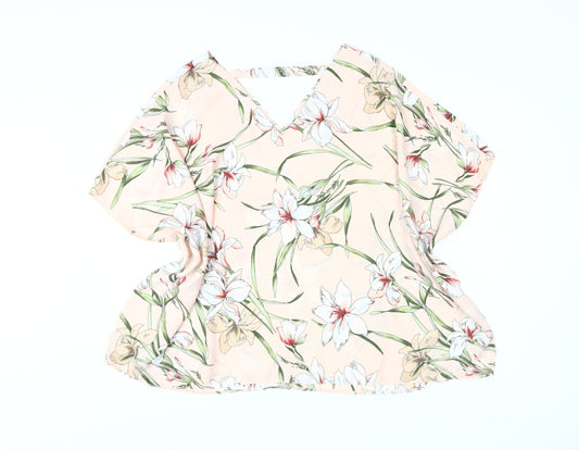 Evans Women's Floral Top in Multicoloured, Size 18