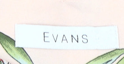 Evans Women's Floral Top in Multicoloured, Size 18