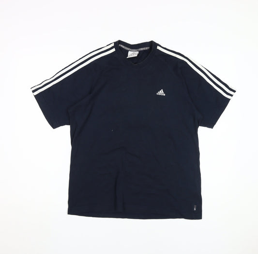 Adidas Men's Blue Medium Short Sleeve T-Shirt