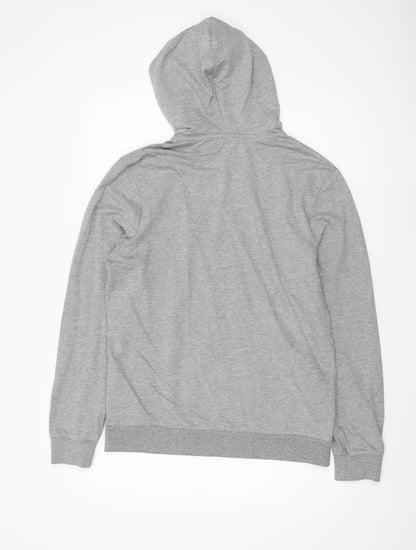 Mens UK Size M JACK & JONES Grey Pullover Hoodie