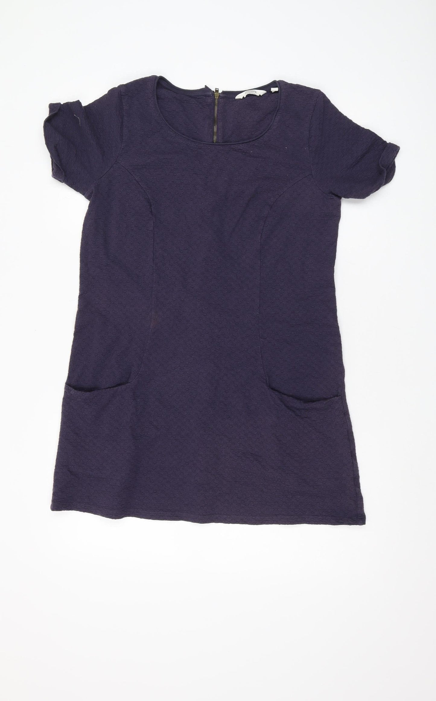 FatFace Women's Blue Short Sleeve Dress, Size 12