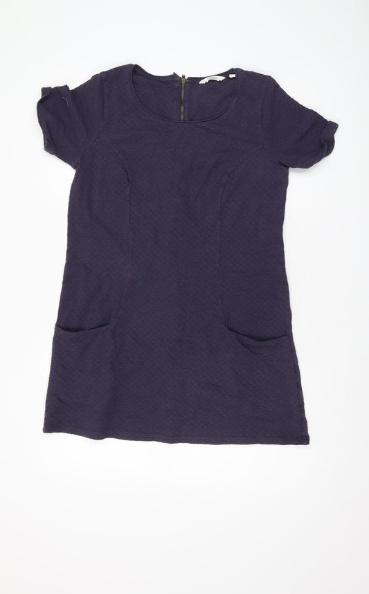 FatFace Women's Blue Short Sleeve Dress, Size 12