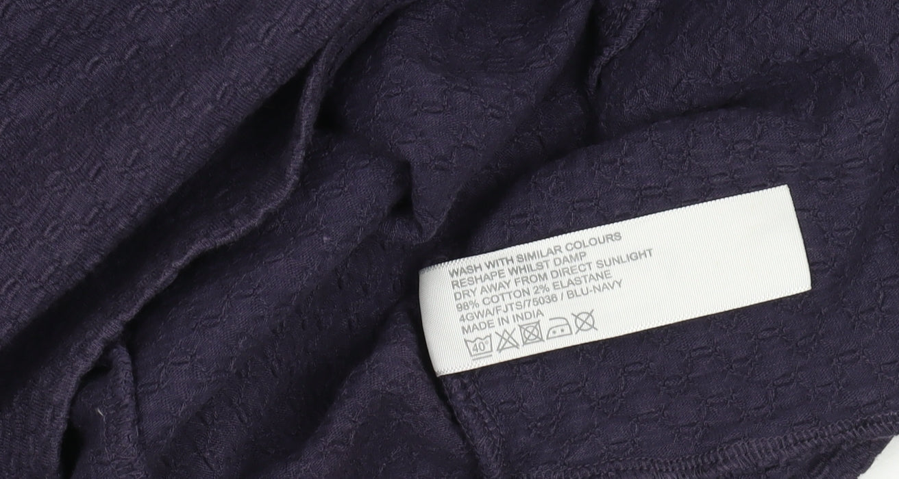 FatFace Women's Blue Short Sleeve Dress, Size 12