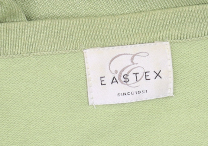 Eastex Women's Green Cardigan Size 12 with Jewel Accents