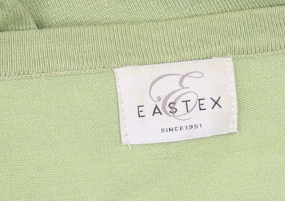 Eastex Women's Green Cardigan Size 12 with Jewel Accents
