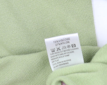 Eastex Women's Green Cardigan Size 12 with Jewel Accents