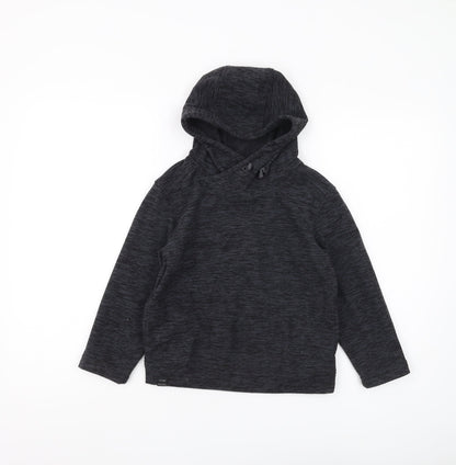 Regatta Boys Black Fleece Hoodie 7-8 Years Pullover