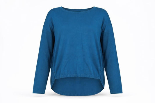 Womens UK Size L Calvin Klein Blue Pullover Jumper