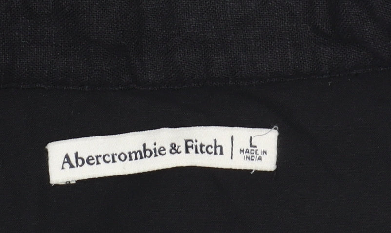 Abercrombie & Fitch Women's Black Short Shirt Dress