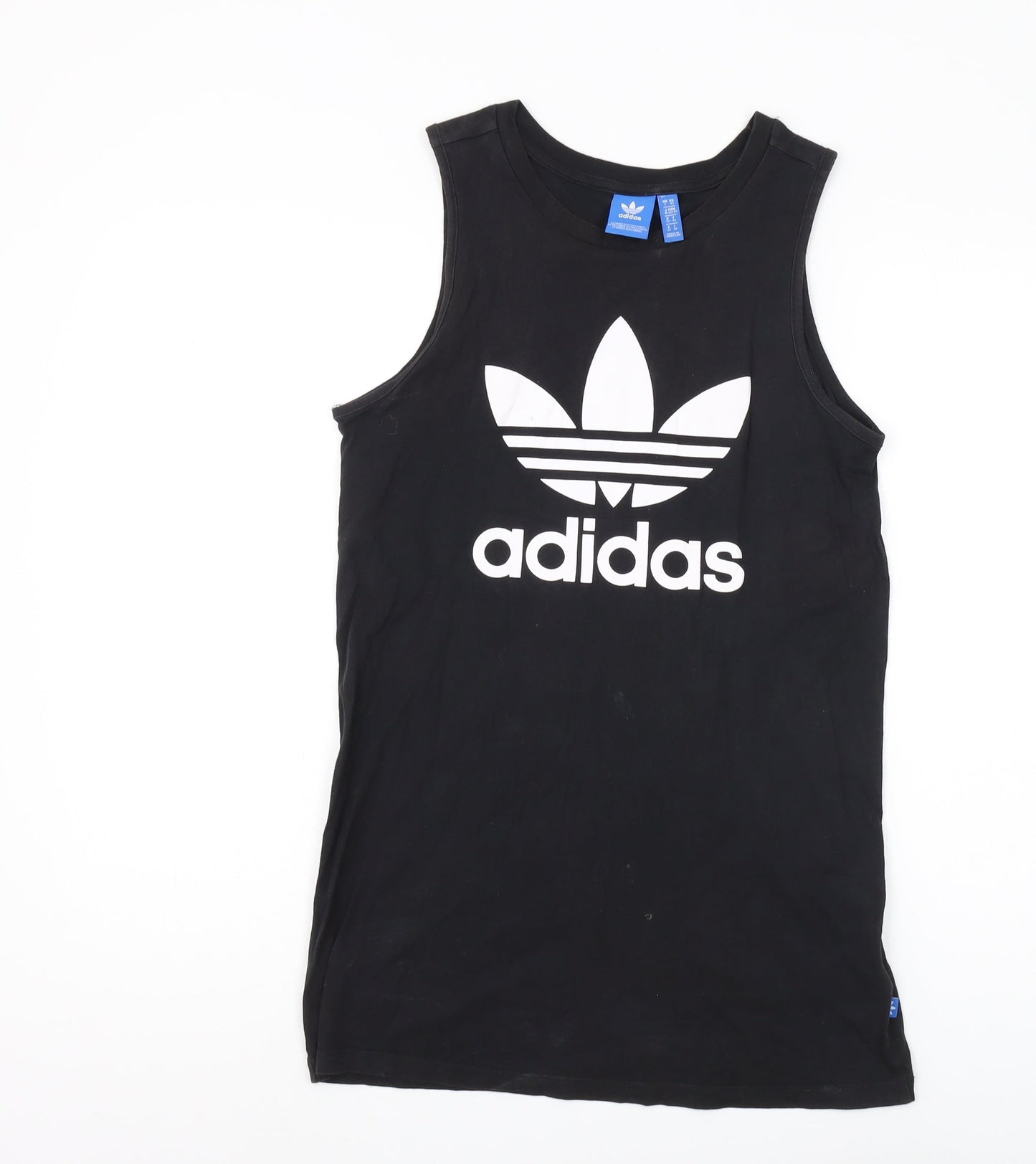 Womens UK Size XS adidas Black Basic Tank