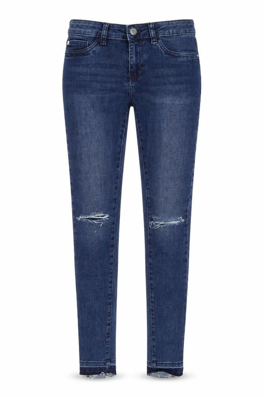 Bench Women's Blue Skinny Jeans Distressed Size 8