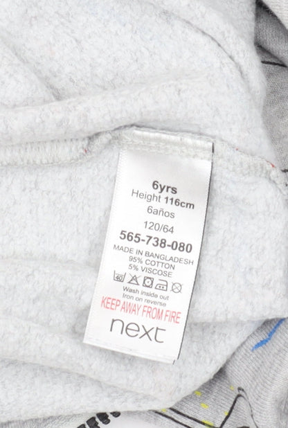 Next Boys Grey PlayStation One Piece, Size 6, Hooded Pyjama
