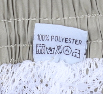 Ling Lang Men’s Beige Cargo Trousers with Zips