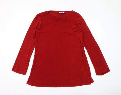 Womens UK Size 12 Wallis Red Basic Tunic