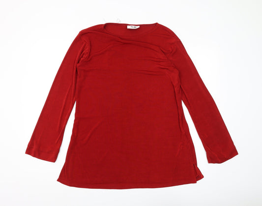 Womens UK Size 12 Wallis Red Basic Tunic