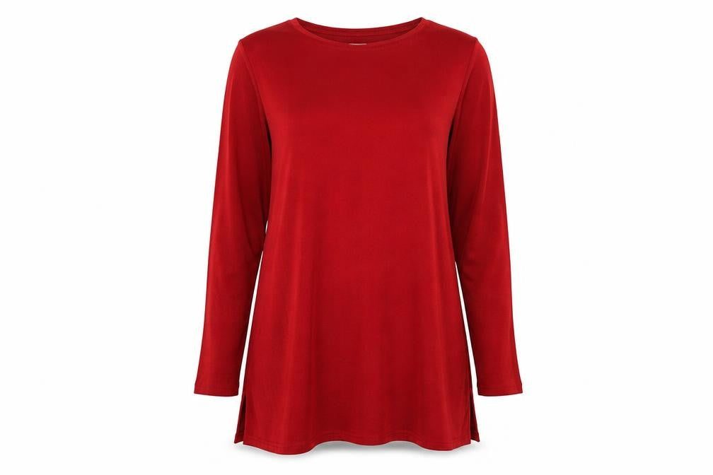 Womens UK Size 12 Wallis Red Basic Tunic