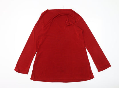 Womens UK Size 12 Wallis Red Basic Tunic