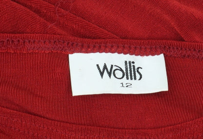 Womens UK Size 12 Wallis Red Basic Tunic