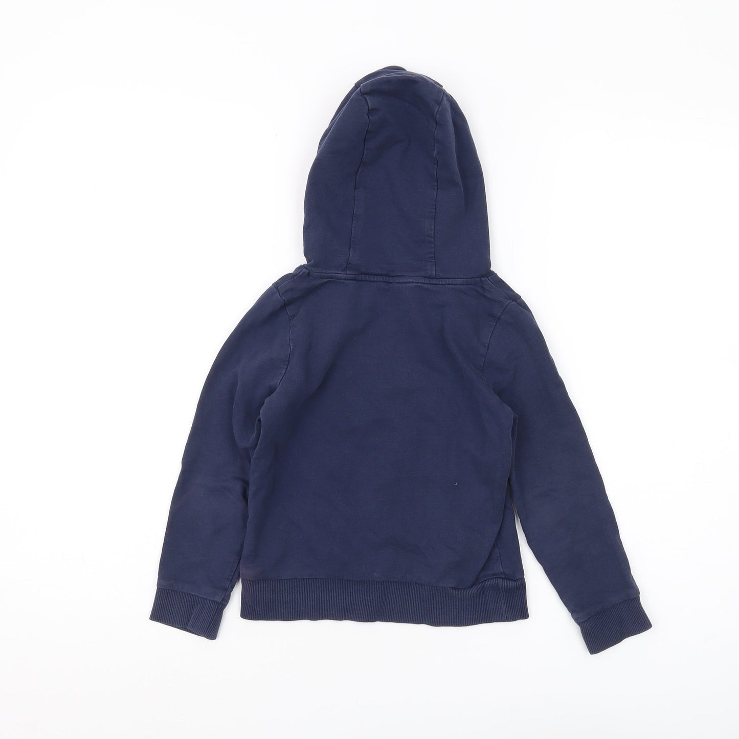 Monsoon Boys Blue Pullover Hoodie, Stars, 5-6 Years, Glitter Accents