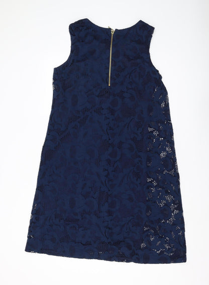 Ronni Nicole Women's Blue Lace Sheath Dress Size 16