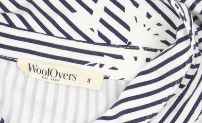 Womens UK Size S Woolovers Blue Basic Blouse