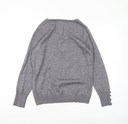 Womens UK Size 12 ANNE WEYBURN Grey Pullover Jumper