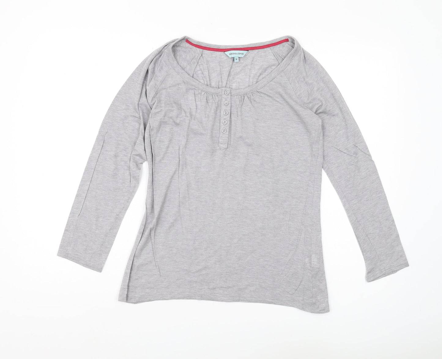 Womens UK Size M Dickins & Jones Grey Basic T-Shirt