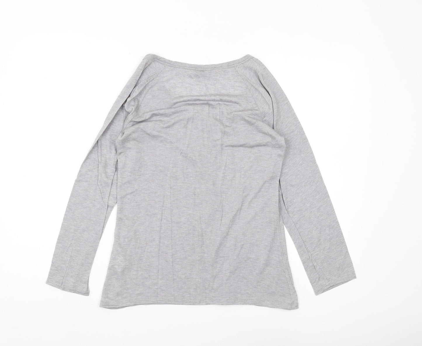 Womens UK Size M Dickins & Jones Grey Basic T-Shirt