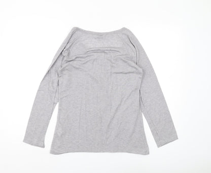 Womens UK Size M Dickins & Jones Grey Basic T-Shirt