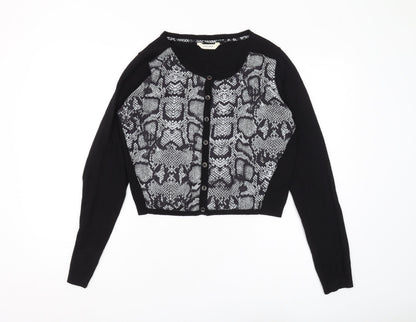 Womens UK Size L NAF NAF Black Cardigan Jumper