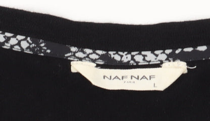 Womens UK Size L NAF NAF Black Cardigan Jumper