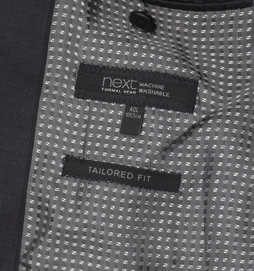 Mens UK Size 40 NEXT Regular Black Suit Jacket