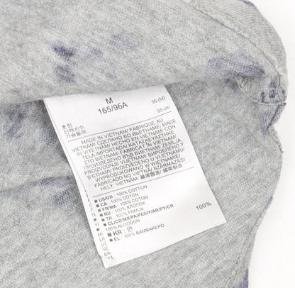 Gap Women's Grey Floral 3/4 Sleeve T-Shirt M