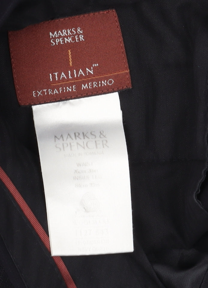 Marks and Spencer Men's Black Dress Pants, Size 30