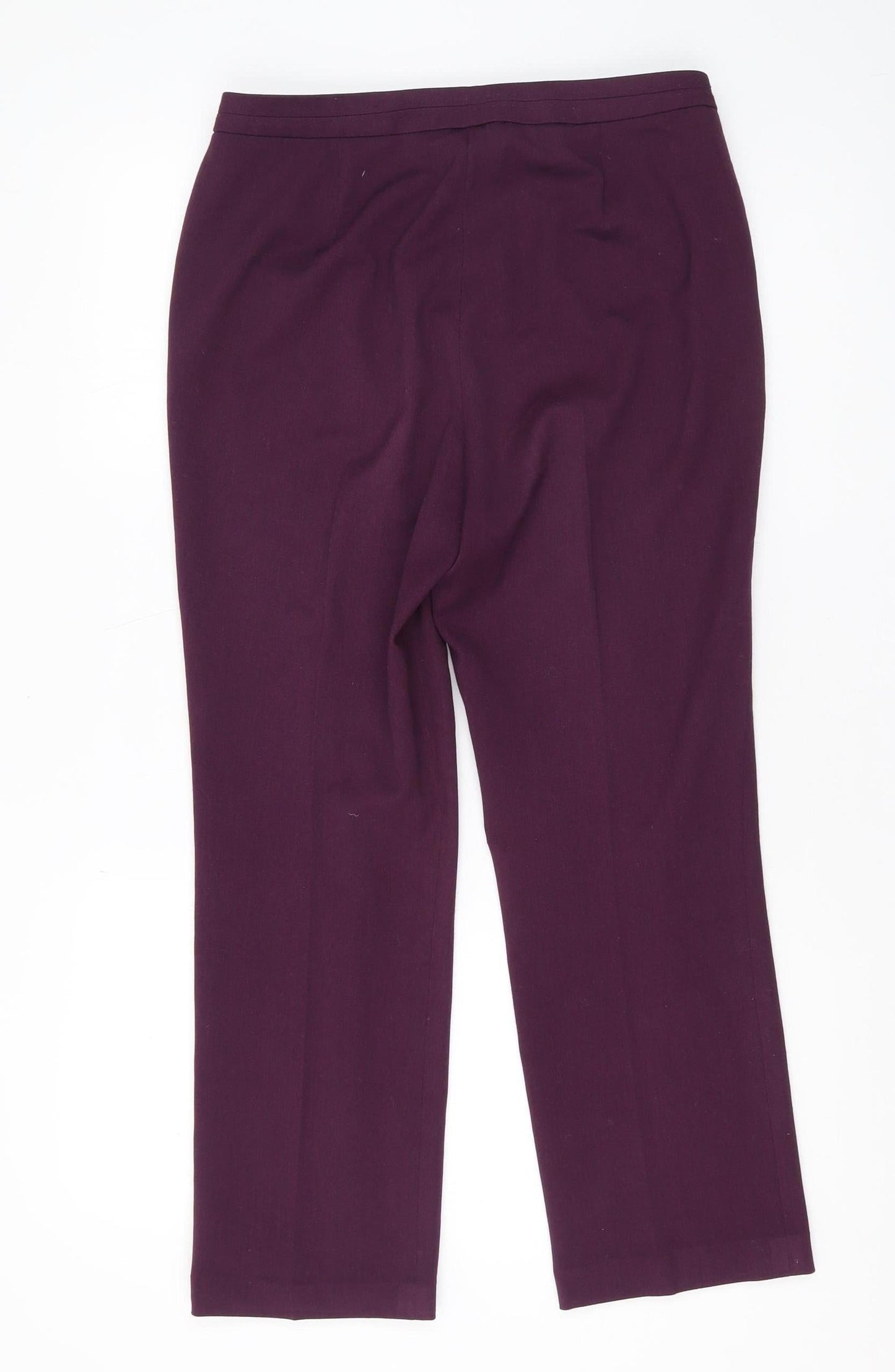 Womens UK Size 10 Eastex Regular Fit Business Casual Purple Trousers