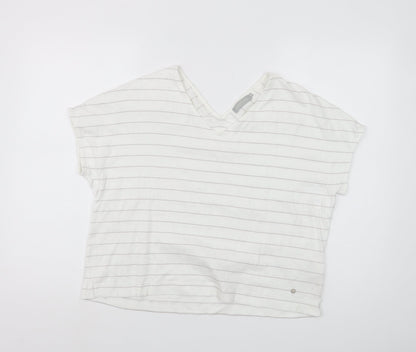 Womens UK Size 12 Betty & Co White Cropped T-Shirt