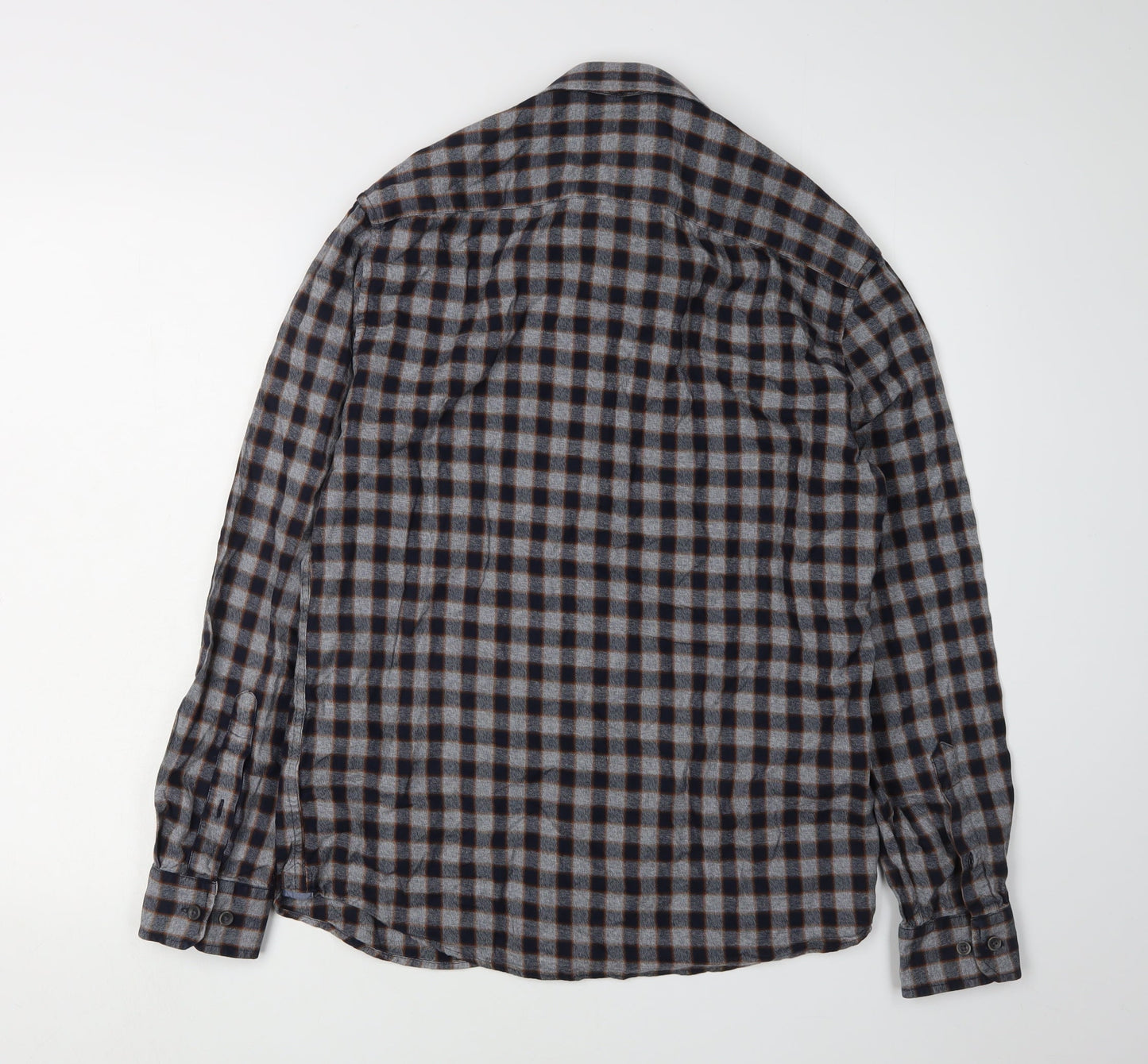 Marks and Spencer Men's Multicoloured Check Shirt, Size S