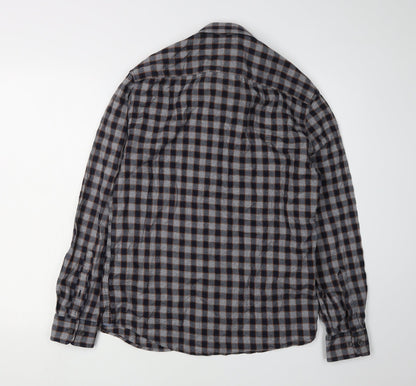 Marks and Spencer Men's Multicoloured Check Shirt, Size S