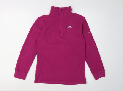 Trespass Girls Pink Fleece Pullover Sweatshirt 11-12 Years