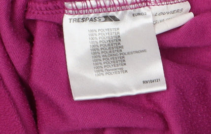 Trespass Girls Pink Fleece Pullover Sweatshirt 11-12 Years