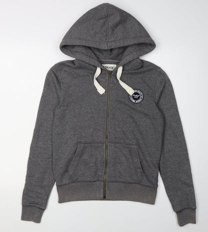 Soulcal & Co Women's Grey Full Zip Hoodie Size 10
