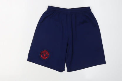 Adidas Boys Blue Football Shorts 9-10 Years Athletic