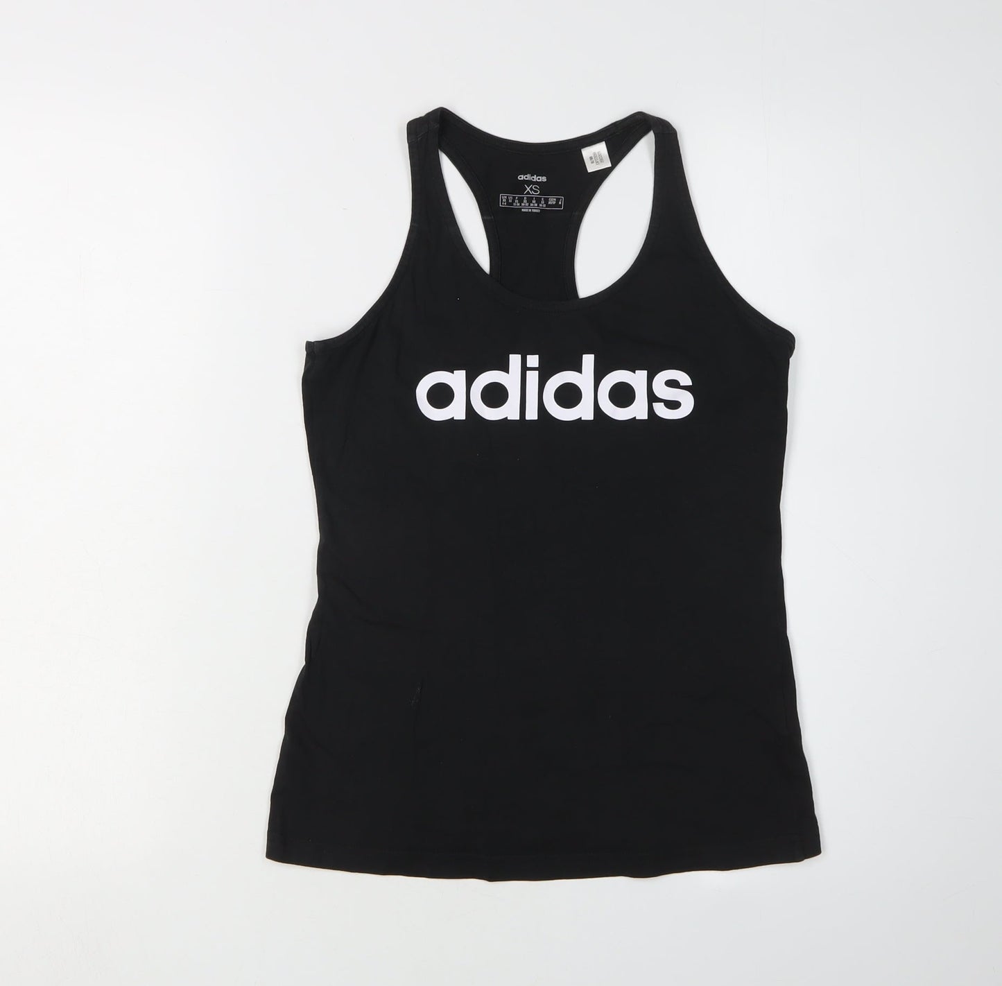 Adidas Women's Black XS Cotton Tank Top - Gym & Training