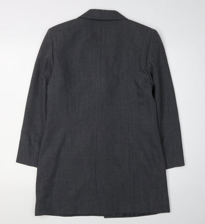 Jacques Vert Womens Grey Wool Blazer Jacket Size 12