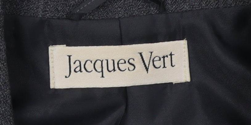 Jacques Vert Womens Grey Wool Blazer Jacket Size 12