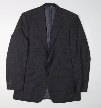 Mens UK Size 42 Daniel Hechter Regular Grey Suit Jacket