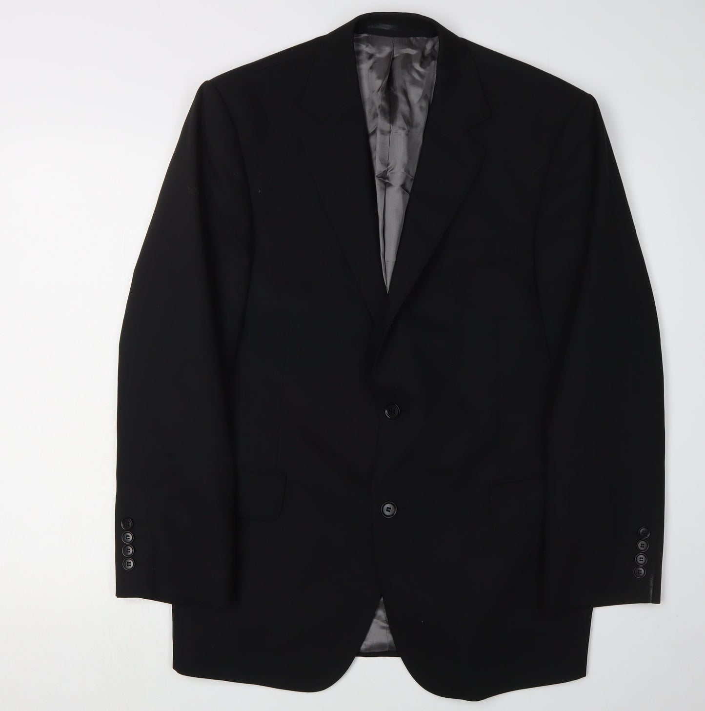 Austin Reed Men's Black Wool Blazer 42S Short Regular