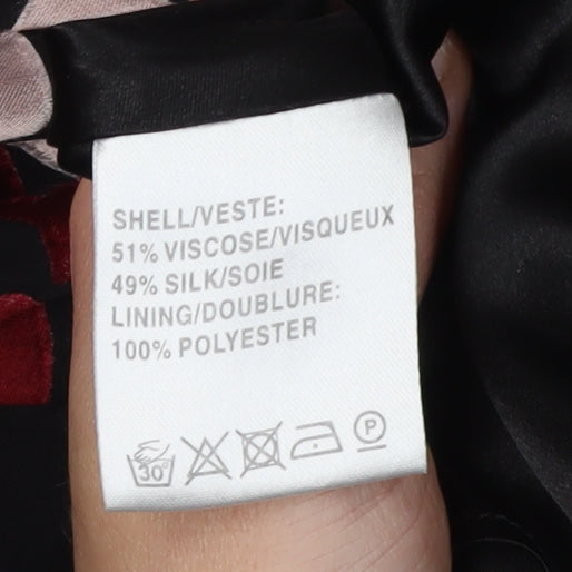 Jacques Vert Women's Black Floral Blouse, Size 14