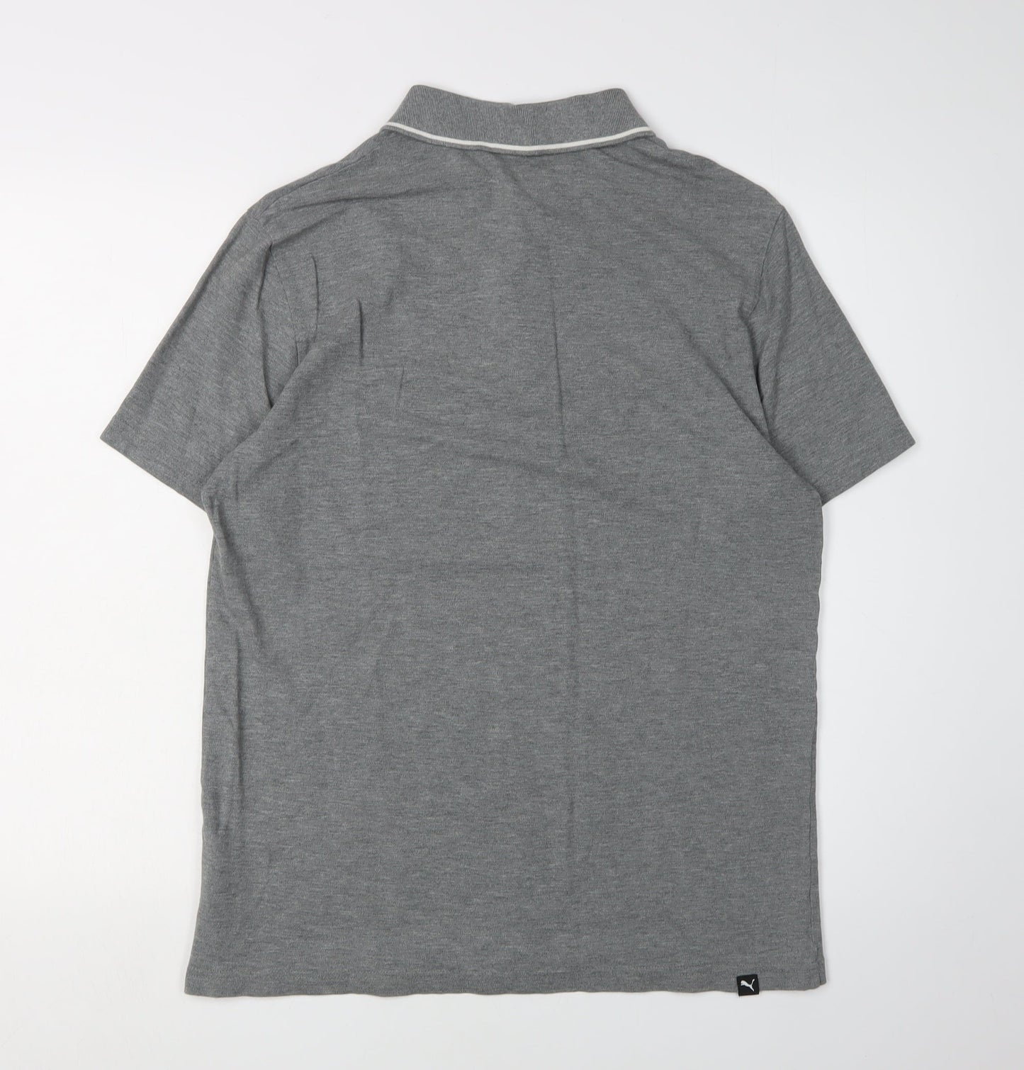 Puma Men's Grey Polo Shirt M